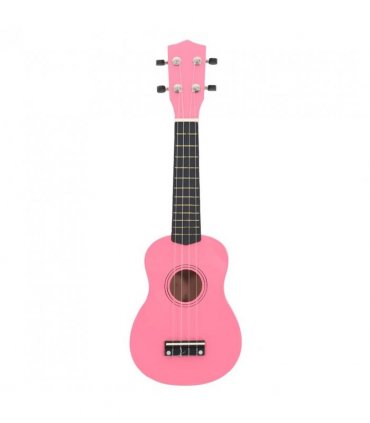 vidaXL Soprano Ukulele Set with Bag for Kids Pink 21"