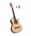vidaXL Western Classical Cutaway Guitar with Equalizer and 6 Strings — Colour: light brown