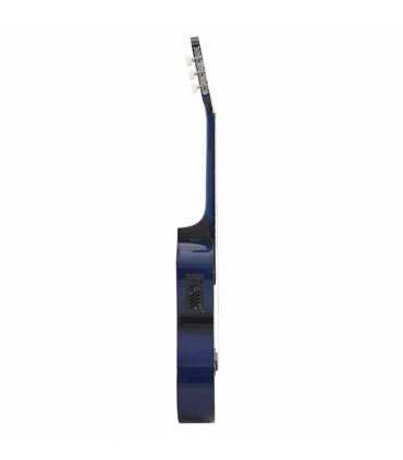vidaXL Western Classical Cutaway Guitar with Equalizer 6 Strings Blue
