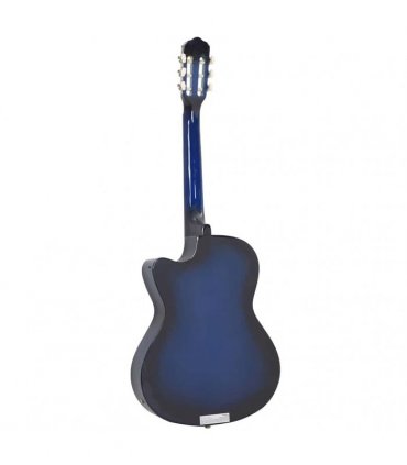 vidaXL Western Classical Cutaway Guitar with Equalizer 6 Strings Blue