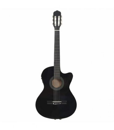 vidaXL Western Classical Cutaway Guitar with Equalizer 6 Strings Black