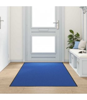 vidaXL Doormat Blue and Black 120 x 300 cm 100% Polyamide