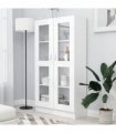 vidaXL Vitrine Cabinet White 82.5x30.5x150 cm Engineered Wood