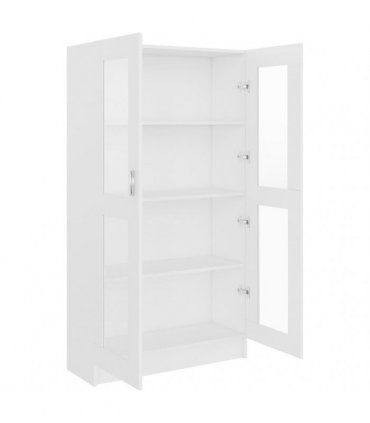 vidaXL Vitrine Cabinet White 82.5x30.5x150 cm Engineered Wood