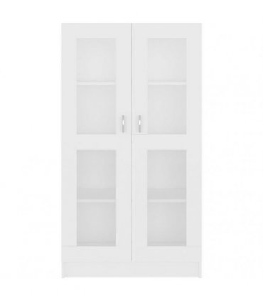 vidaXL Vitrine Cabinet White 82.5x30.5x150 cm Engineered Wood