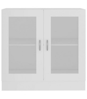 vidaXL Vitrine Cabinet White 82.5x30.5x80 cm Engineered Wood