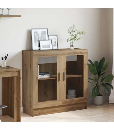 vidaXL Book Cabinet Artisan Oak 82.5x30.5x80 cm Engineered Wood