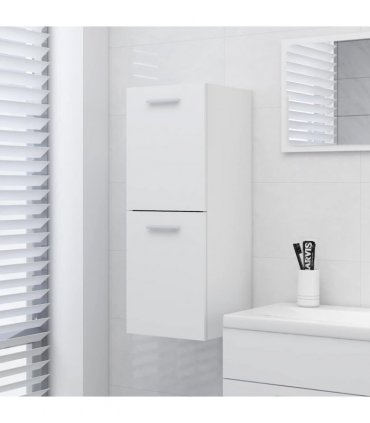 vidaXL Bathroom Cabinet White 30x30x80 cm Engineered Wood