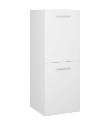 vidaXL Bathroom Cabinet White 30x30x80 cm Engineered Wood