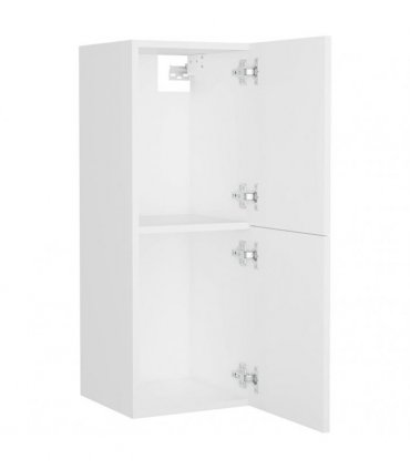 vidaXL Bathroom Cabinet White 30x30x80 cm Engineered Wood