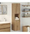 vidaXL Bathroom Hanging Cabinet Artisian Oak 30x30x130 cm Engineered Wood