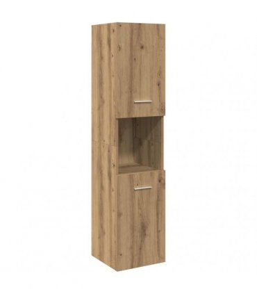 vidaXL Bathroom Hanging Cabinet Artisian Oak 30x30x130 cm Engineered Wood
