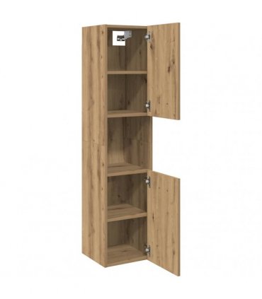 vidaXL Bathroom Hanging Cabinet Artisian Oak 30x30x130 cm Engineered Wood