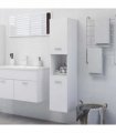 vidaXL Bathroom Cabinet White 30x30x130 cm Engineered Wood