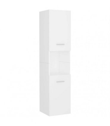 vidaXL Bathroom Cabinet White 30x30x130 cm Engineered Wood