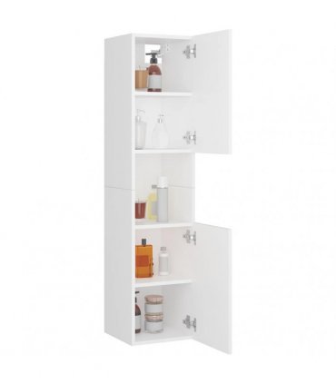 vidaXL Bathroom Cabinet White 30x30x130 cm Engineered Wood