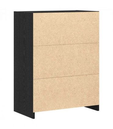 vidaXL Bathroom Cabinet Black Oak 60 x 33 x 80 cm Engineered Wood
