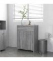 vidaXL Bathroom Cabinet Grey Sonoma 60x33x80 cm Engineered Wood