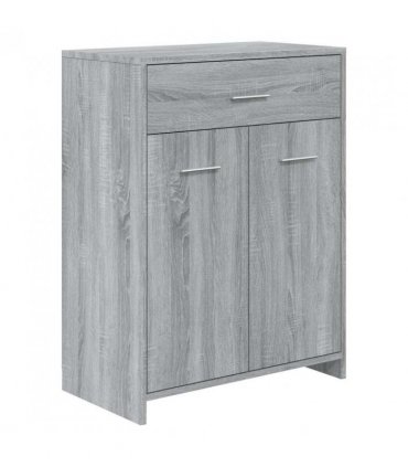 vidaXL Bathroom Cabinet Grey Sonoma 60x33x80 cm Engineered Wood