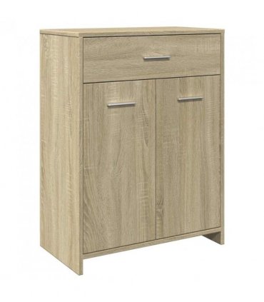 vidaXL Bathroom Cabinet Sonoma Oak 60x33x80 cm Engineered Wood