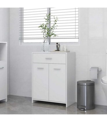 vidaXL Bathroom Cabinet White 60x33x80 cm Engineered Wood