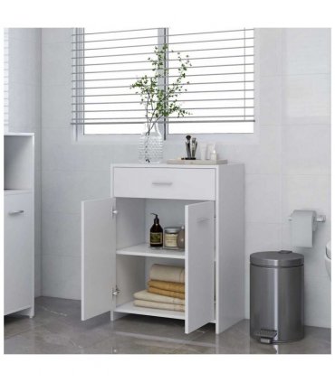 vidaXL Bathroom Cabinet White 60x33x80 cm Engineered Wood