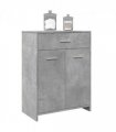 vidaXL Bathroom Cabinet Concrete Grey 60x33x80 cm Engineered Wood