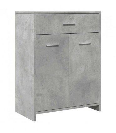 vidaXL Bathroom Cabinet Concrete Grey 60x33x80 cm Engineered Wood