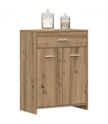 vidaXL Bathroom Cabinet Artisan Oak 60x33x80 cm Engineered Wood
