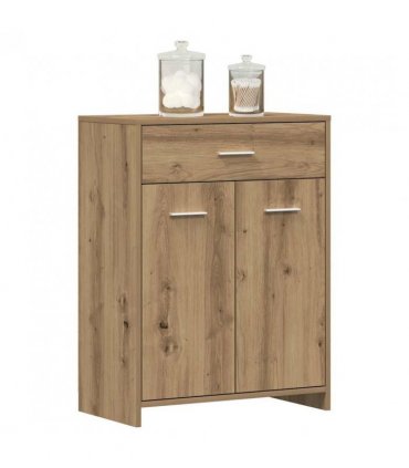 vidaXL Bathroom Cabinet Artisan Oak 60x33x80 cm Engineered Wood