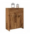 vidaXL Bathroom Cabinet Old Wood 60x33x80 cm Engineered Wood