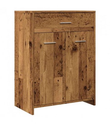 vidaXL Bathroom Cabinet Old Wood 60x33x80 cm Engineered Wood