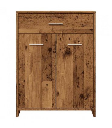 vidaXL Bathroom Cabinet Old Wood 60x33x80 cm Engineered Wood