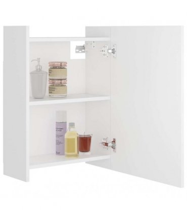 vidaXL Bathroom Mirror Cabinet White 62.5x20.5x64 cm Engineered Wood