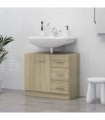vidaXL Sink Cabinet Sonoma Oak 63x30x54 cm Engineered Wood