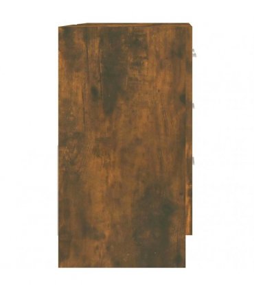 vidaXL Sink Cabinet Smoked Oak 63x30x54 cm Engineered Wood