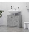 vidaXL Sink Cabinet Concrete Grey 63x30x54 cm Engineered Wood