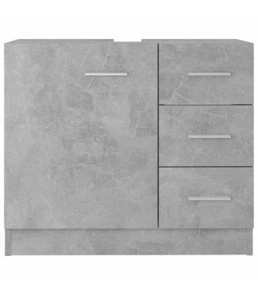 vidaXL Sink Cabinet Concrete Grey 63x30x54 cm Engineered Wood
