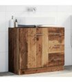 vidaXL Sink Cabinet Old Wood 63x30x54 cm Engineered Wood