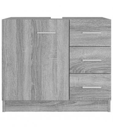 vidaXL Sink Cabinet Grey Sonoma 63x30x54 cm Engineered Wood