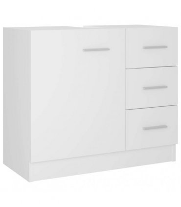 vidaXL Sink Cabinet White 63x30x54 cm Engineered Wood