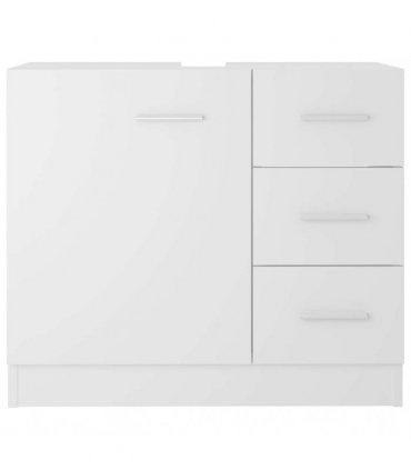 vidaXL Sink Cabinet White 63x30x54 cm Engineered Wood