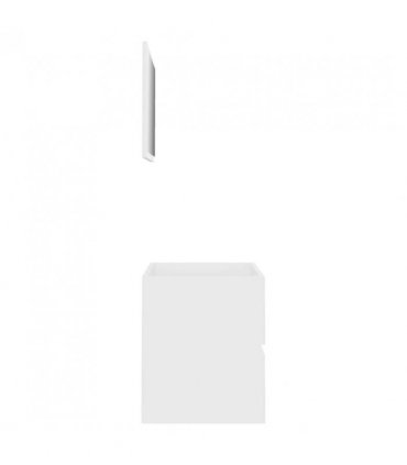 vidaXL 2 Piece Bathroom Furniture Set White Engineered Wood