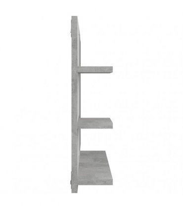 vidaXL Bathroom Mirror Concrete Grey 60x10.5x45 cm Engineered Wood