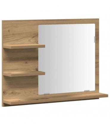 vidaXL Bathroom Mirror Cabinet Artisan Oak 60x10.5x45 cm