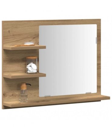 vidaXL Bathroom Mirror Cabinet Artisan Oak 60x10.5x45 cm