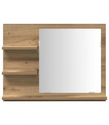 vidaXL Bathroom Mirror Cabinet Artisan Oak 60x10.5x45 cm