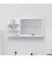 vidaXL Bathroom Mirror White 90x10.5x45 cm Engineered Wood