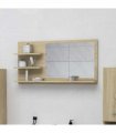 vidaXL Bathroom Mirror Sonoma Oak 90x10.5x45 cm Engineered Wood
