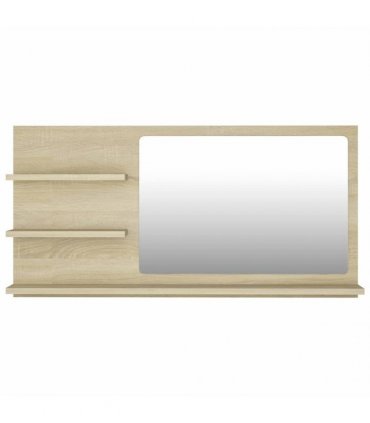 vidaXL Bathroom Mirror Sonoma Oak 90x10.5x45 cm Engineered Wood
